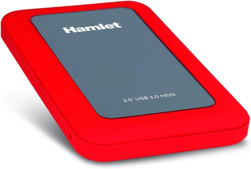 Hamlet BOX PER HDD 2.5IN USB3.0 RED