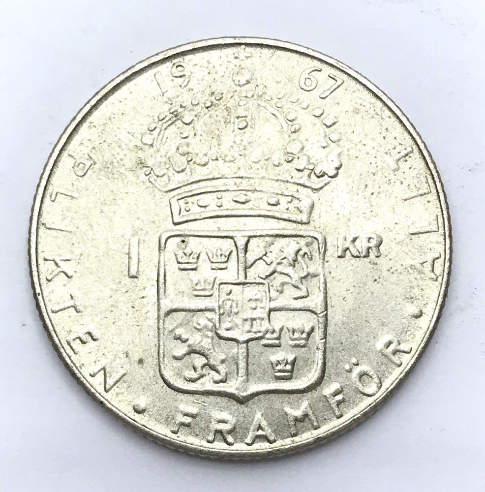 1967 SWEDEN Silver 1 Krona