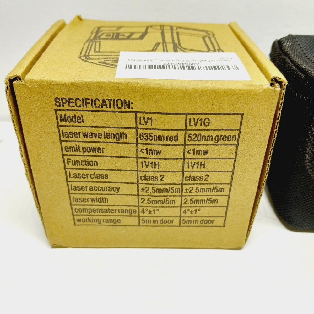 Rockseed Laser Level With Case Battery Included (Red)