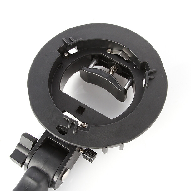 S Type Bowens Mount 5 Flash Holder Bracket Head Hand Grip for Speedlite Softbox