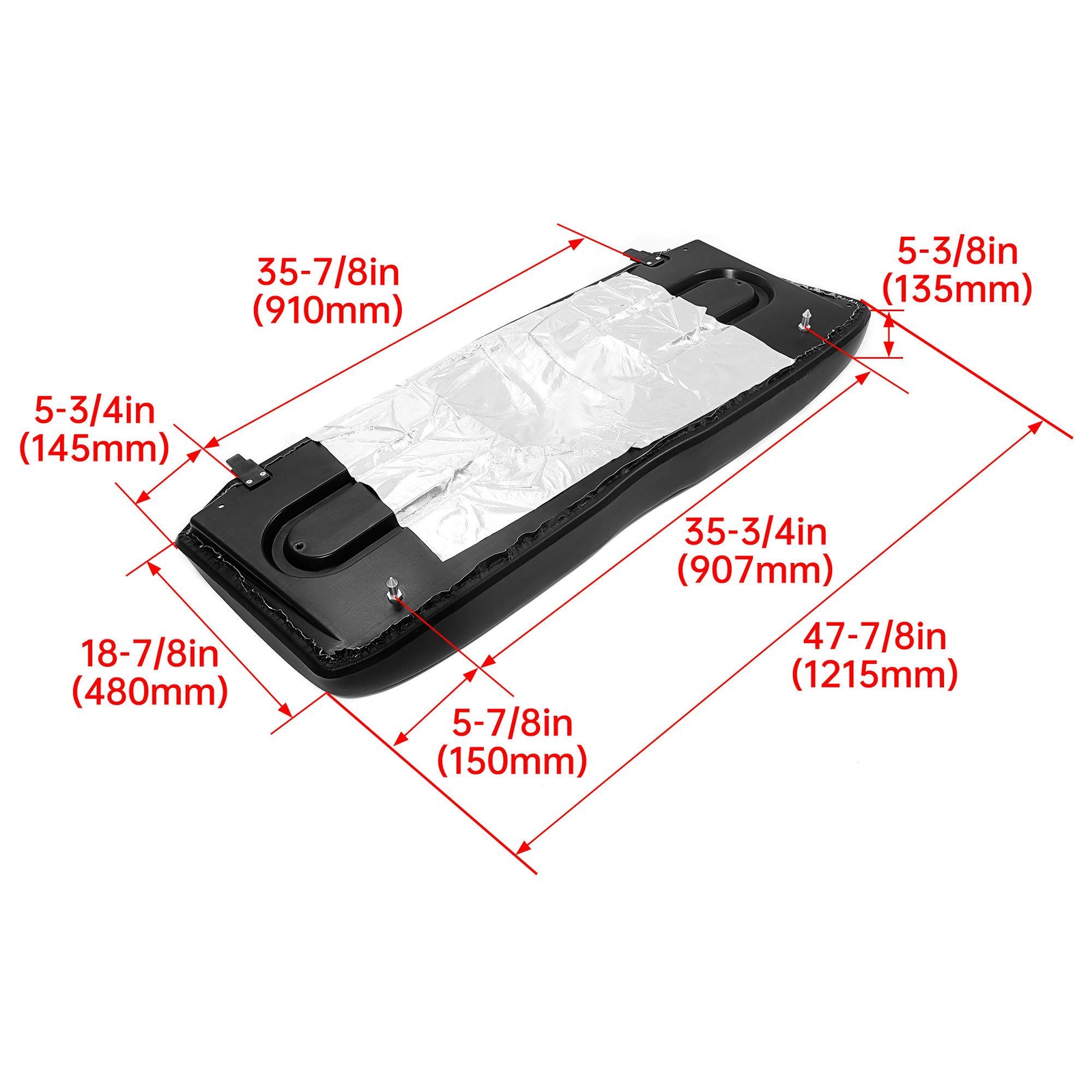 Black Seat Bottom for Polaris Ranger Midsize 400/500/800 2684626-070 2684886-070