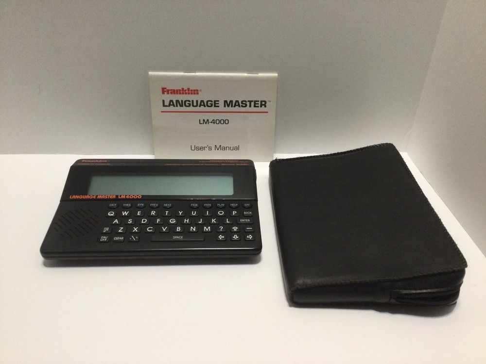 Franklin Language Master LM4000 Talking Pronouncing Dictionary Thesaurus Tested