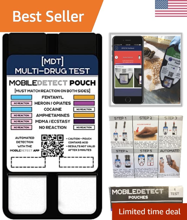 Compact Drug  Kit with Automated App Detection - Easy & Discreet Solution