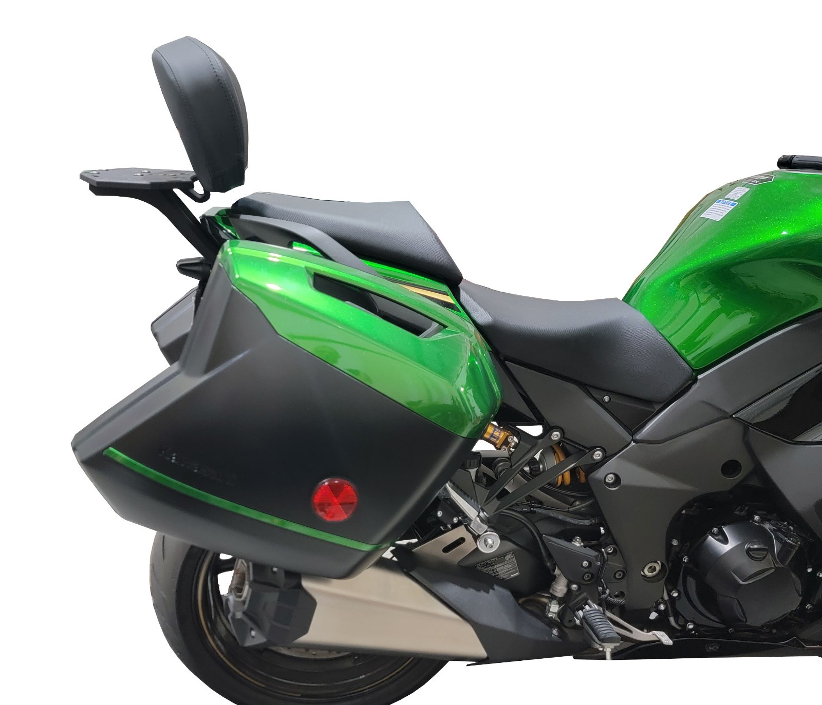 Kawasaki Ninja 1100SX All Models Billet Luggage Rack with Passenger Backrest