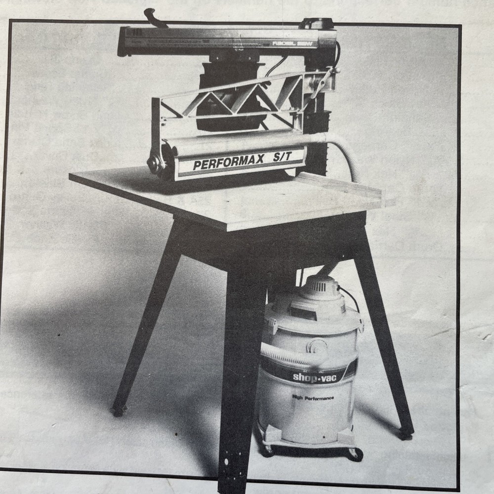 Performax S/T Sander Carrier Bracket Used.