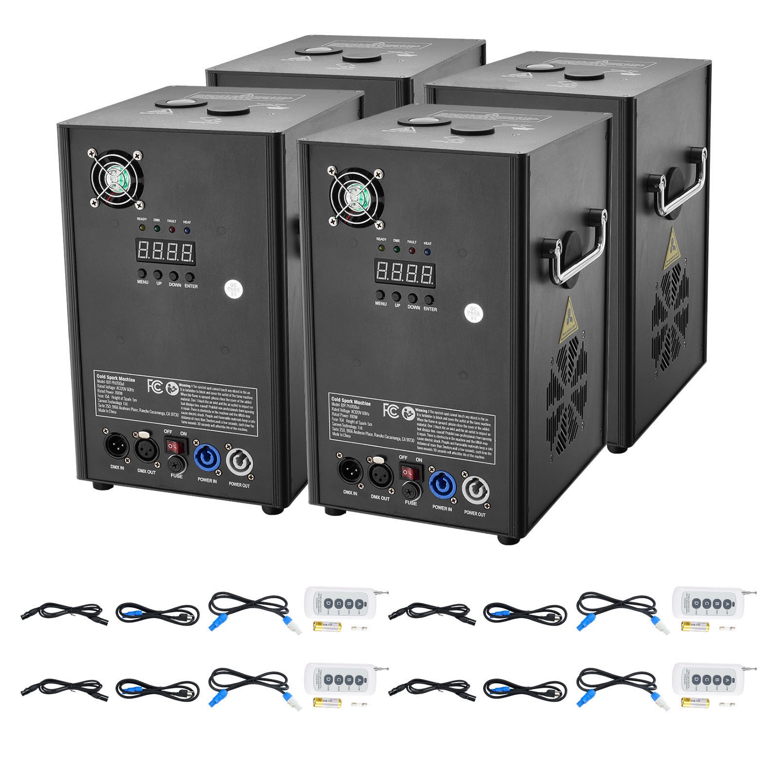 Uimoso 1/2/4X Cold Spark Machine Stage Effect DMX Firework DJ Event Wedding