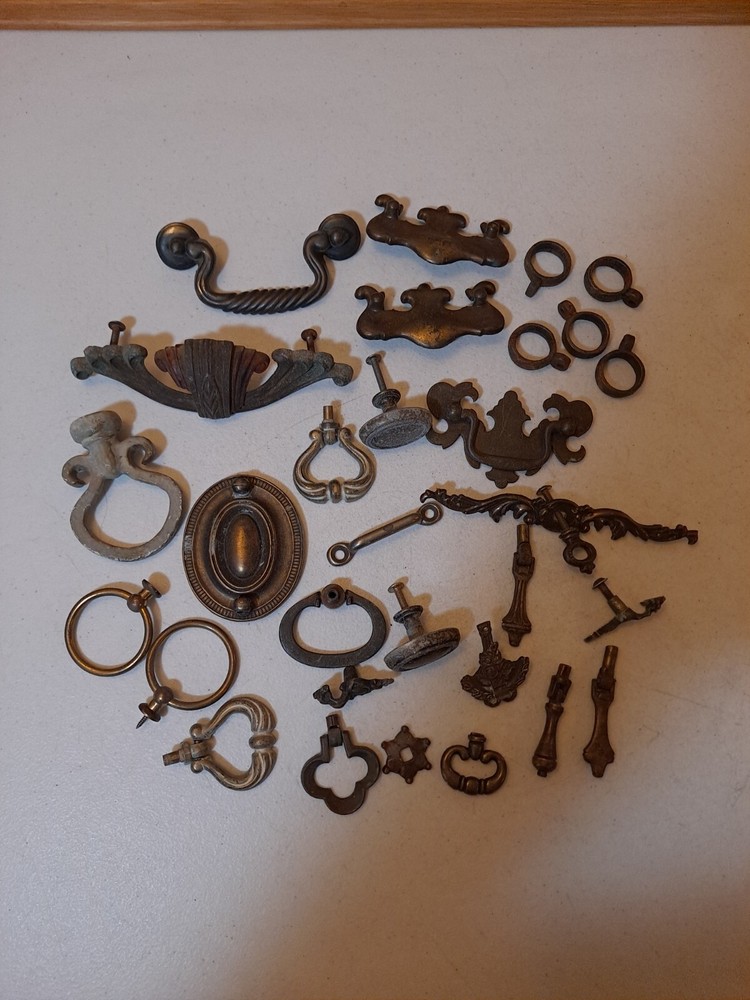 Assorted Mixed Bundle Vintage Hardware Architectural Salvage Pieces