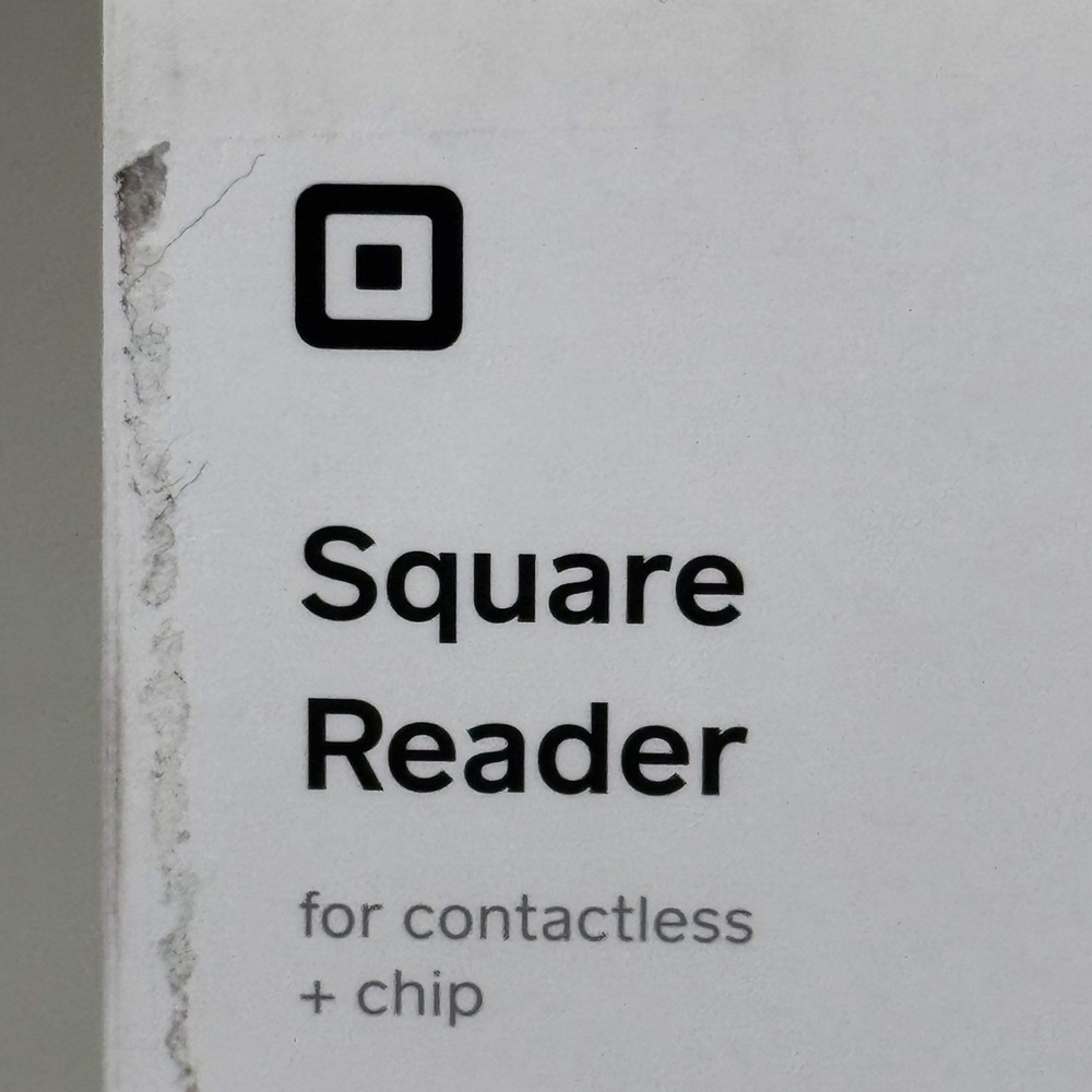 SQUARE Square Reader for Contactless and Chip 2nd Generation 4" x 4" White REV-0