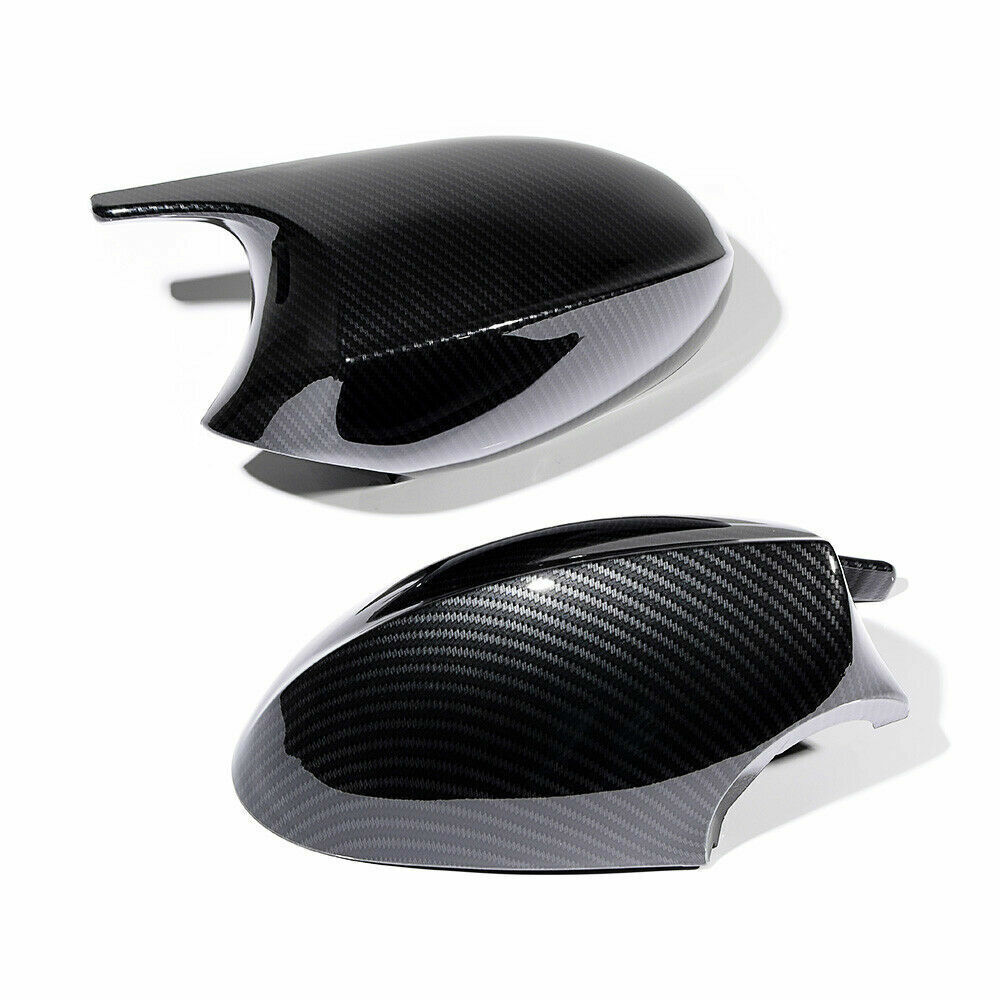 For BMW E90 E91 E92 E93 PRE-LCI Carbon Look M3 Style Side Mirror Cover Cap 2Pcs