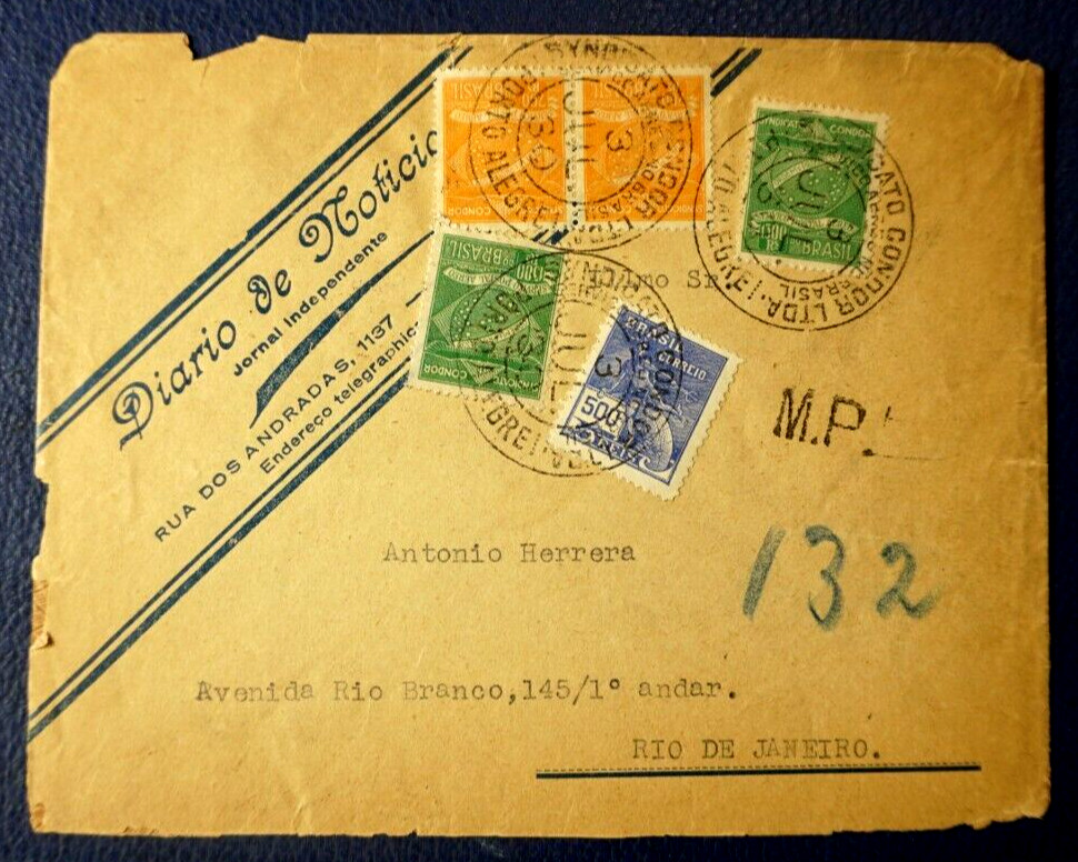 Brazil Condor 1930 Porto Alegre-Rio de Janeiro cover
