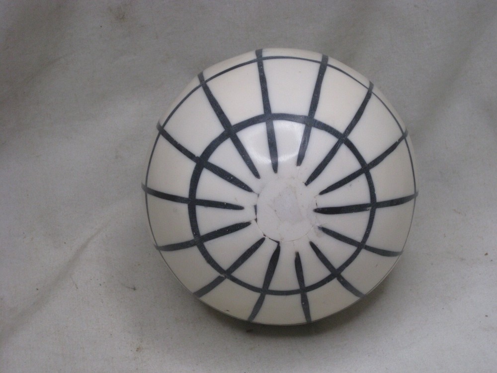 decorative sphere orb globe gridded ball 4" hard plastic ? decor art