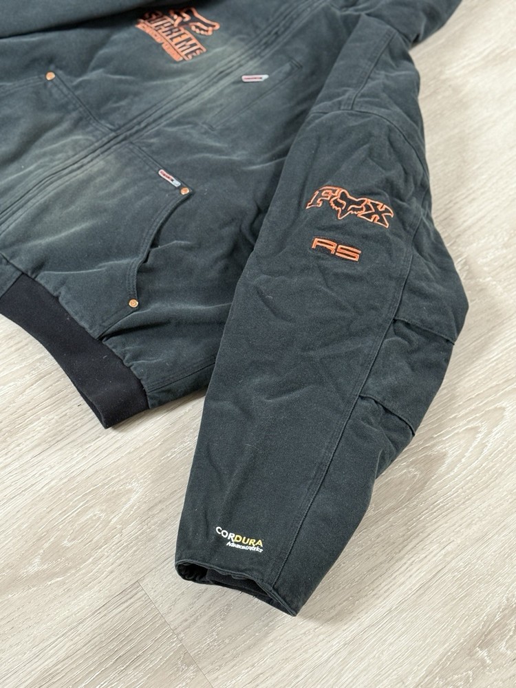 Supreme x Fox Racing Hooded Work Jacket Black Size XL