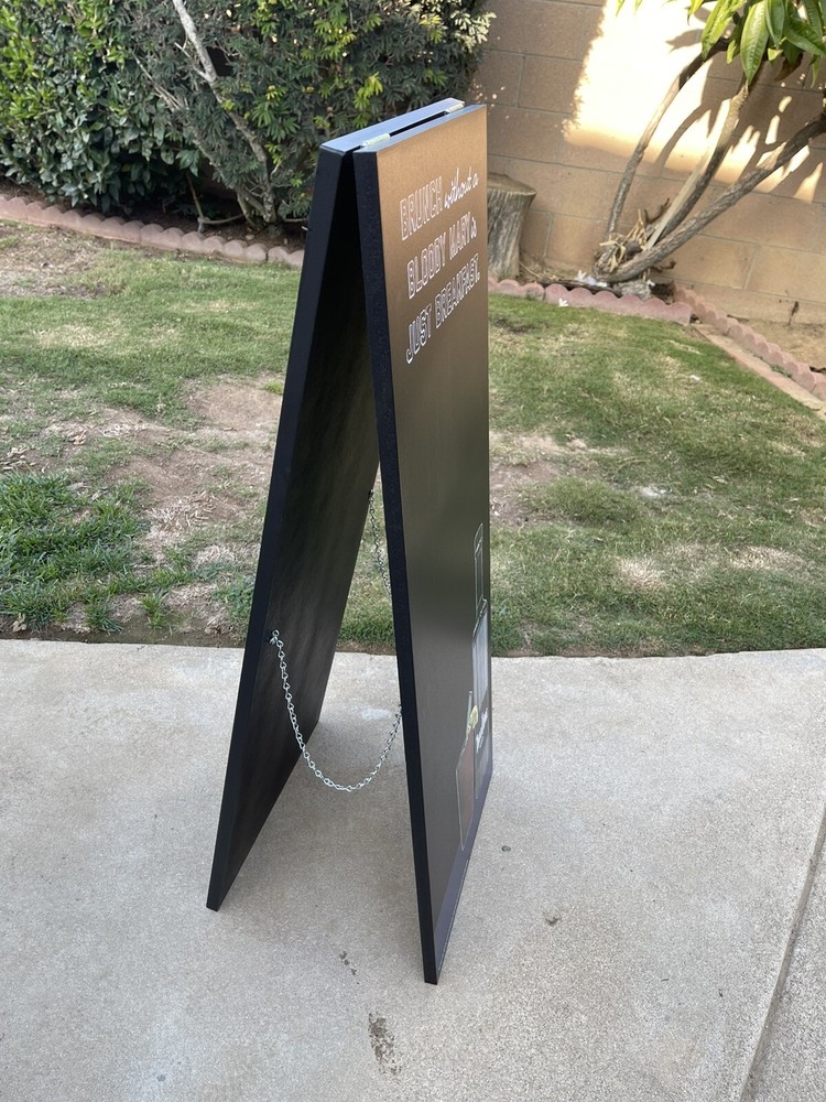 Three Olives Vodka Beer Bar A-Frame Chalkboard Man Cave Mirror