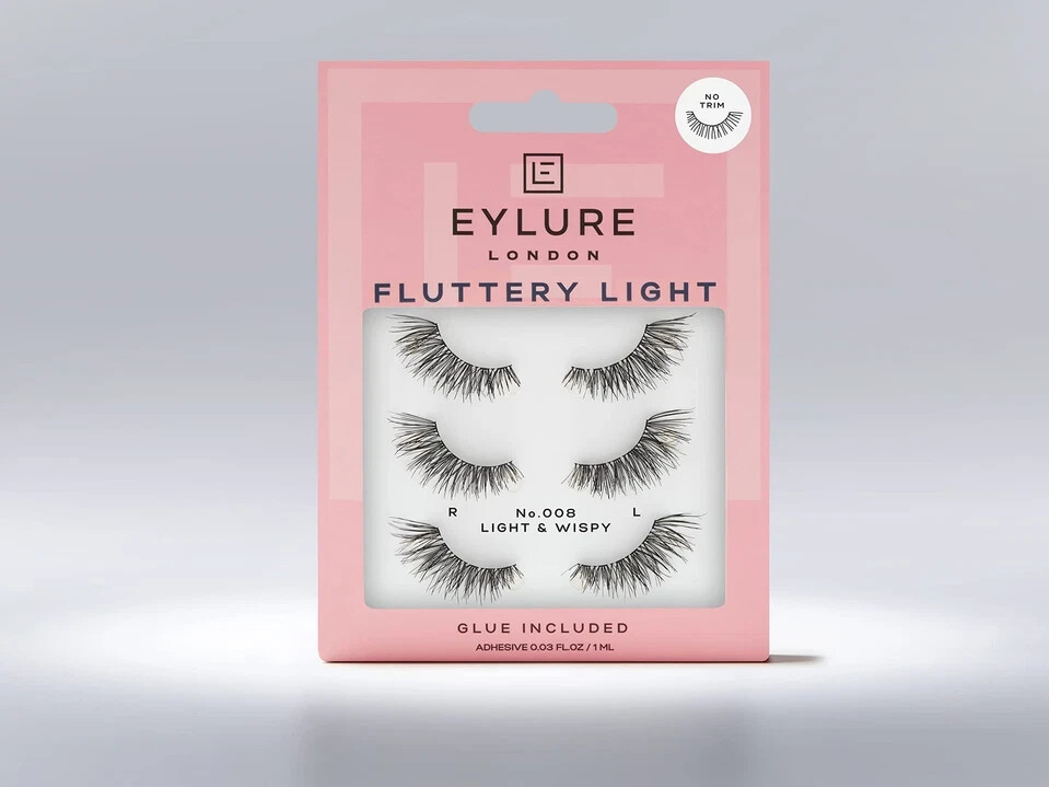 Eylure Fluttery Light Lashes 008 Multipack (3 Pairs)
