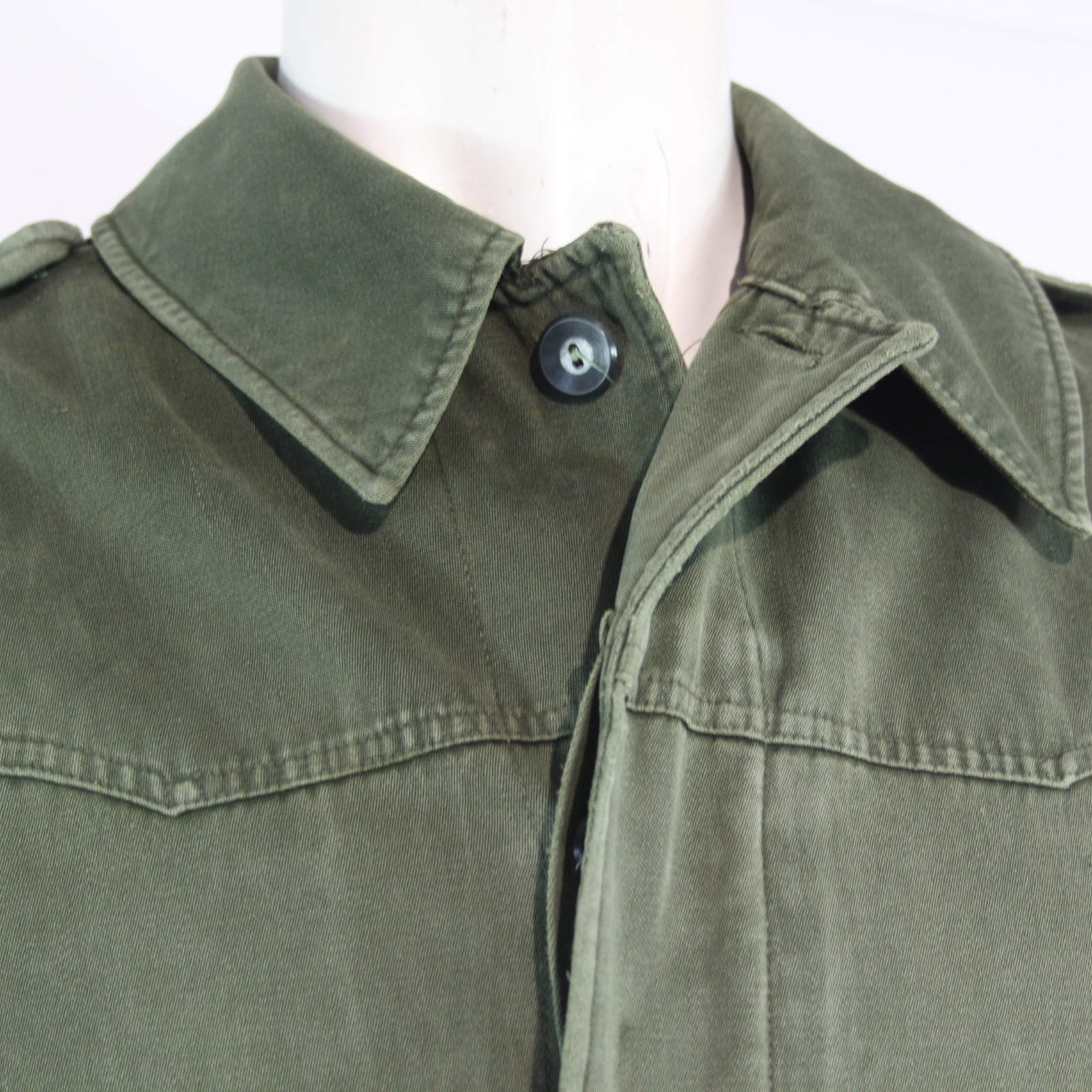 Hungarian Vintage Army Parka Outer Unlined Repaired 42-44" Chest (4115)