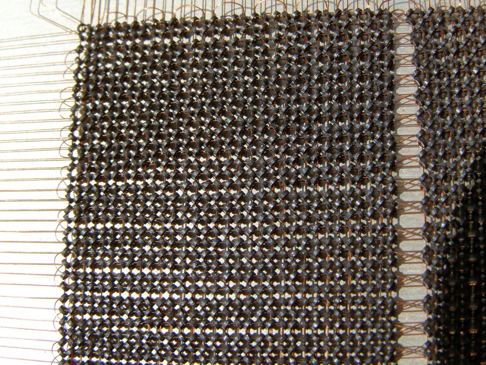 Dual-frame ferrite core memory plate 8192 bits, 1987.