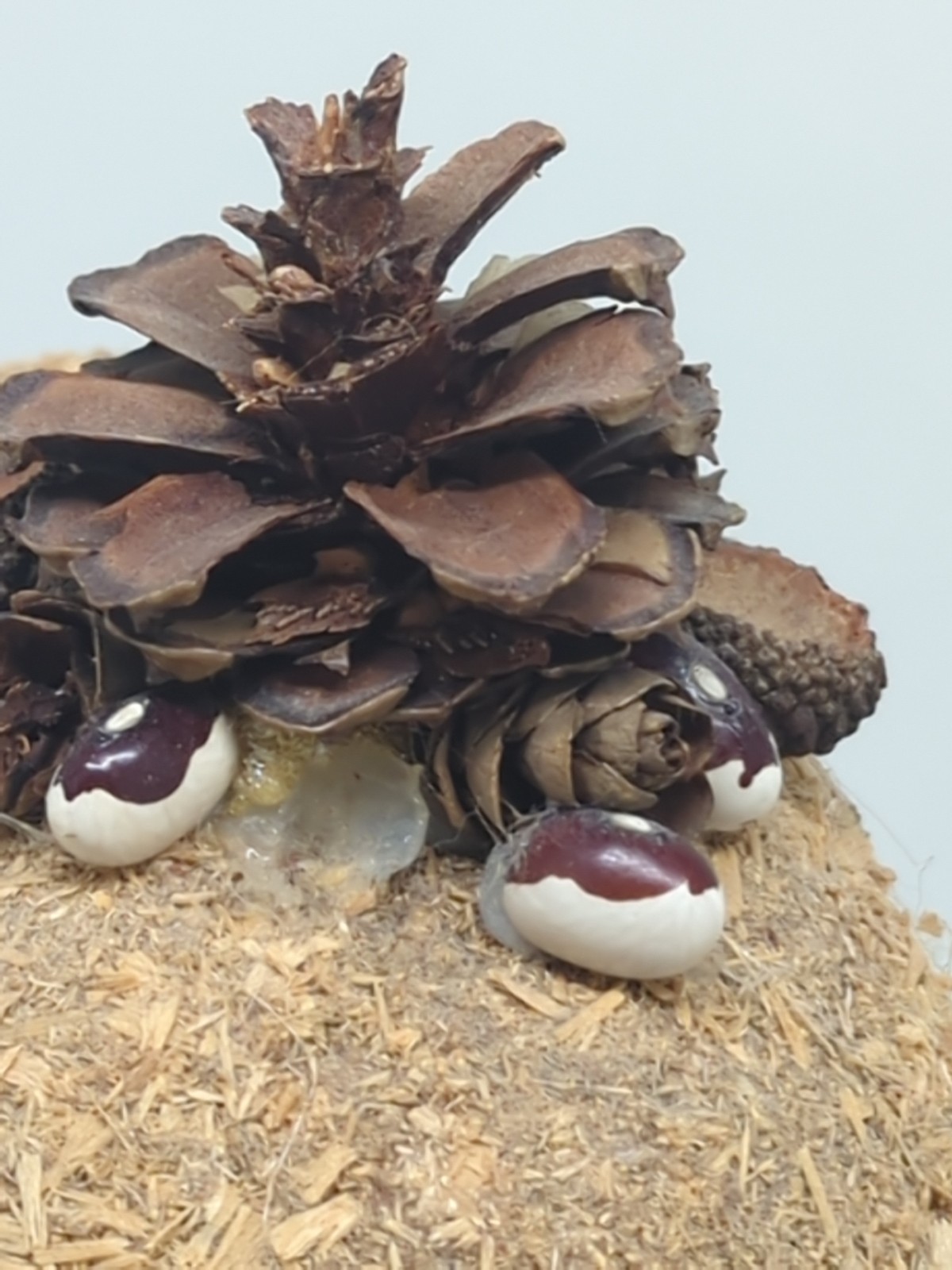 Ken Arensbak Troll Forest VTG 1970s 5 Arts Studio Folk Art Pinecone Hat 8" Tall