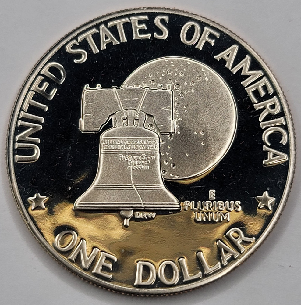 1776 - 1976 S Proof Cameo Eisenhower Dollar Type 2 Reverse CN-Clad