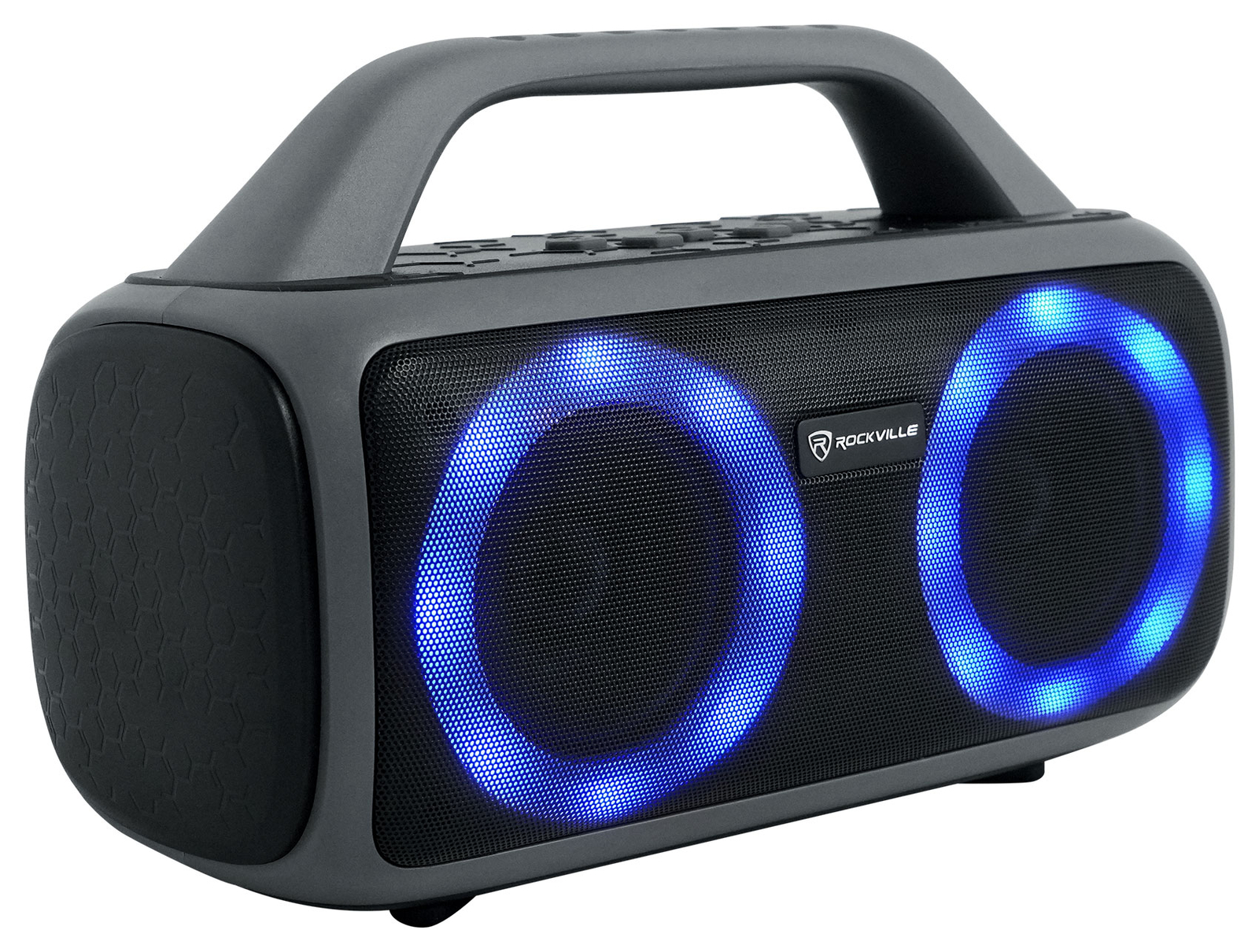 Rockville RPB50 Large and Loud Portable Bluetooth Speaker with LED+Long Battery