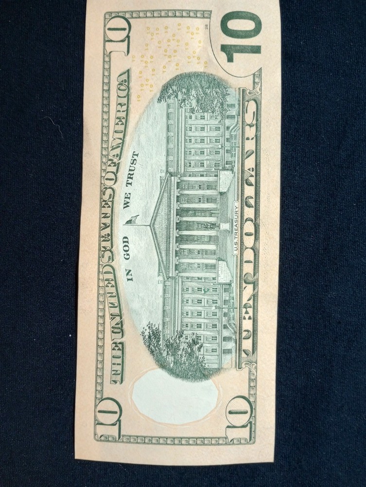 $10 Dollar Bill Crispy Condition Odometer, Gas pump Error Note #500