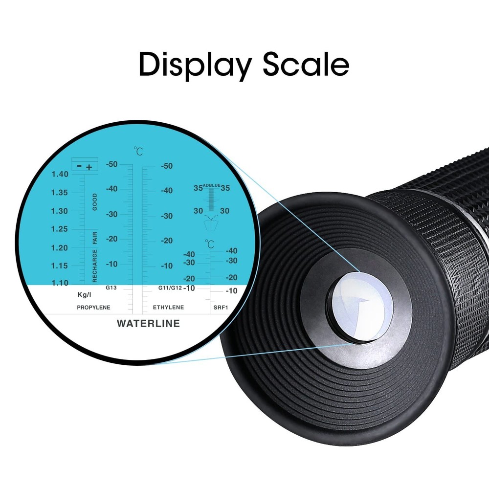 4-in-1 Antifreeze Refractometer with Digital Display for Precise Fluid Testing