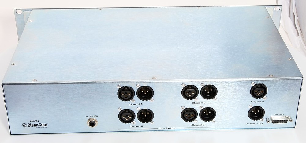 HME ClearCom 4-CH Remote Station Encore RM-704 Rack Mount Intercom System Base