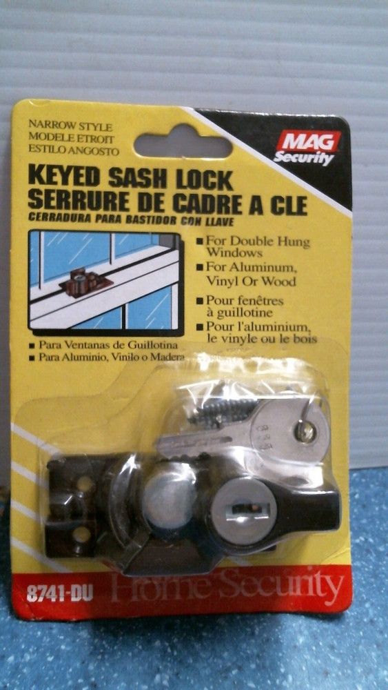 Mag Security Keyed Sash Lock  (8741-DU)  FS