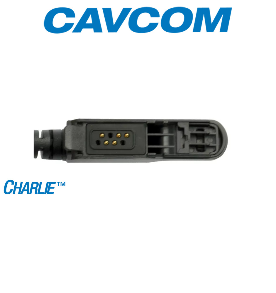 CavCom Lapel Mic Compatible with Motorola Radios