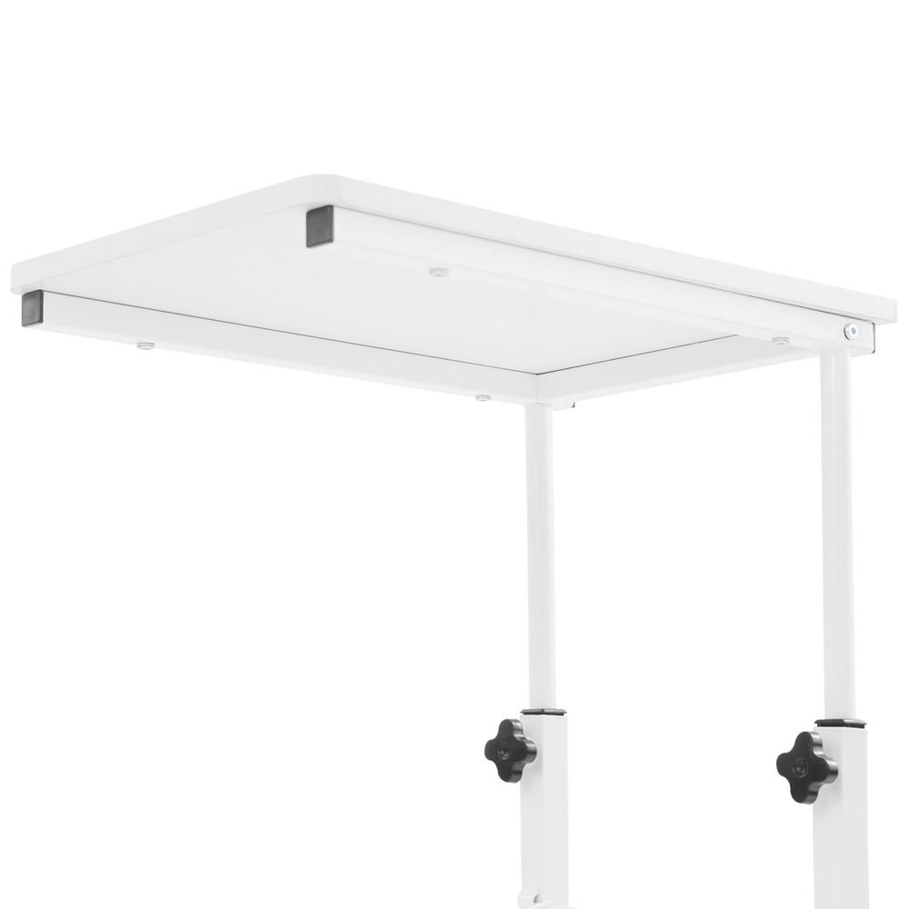 Adjustable Bed Side Table, Side Table with Wheels, Mobile Standalone Table New