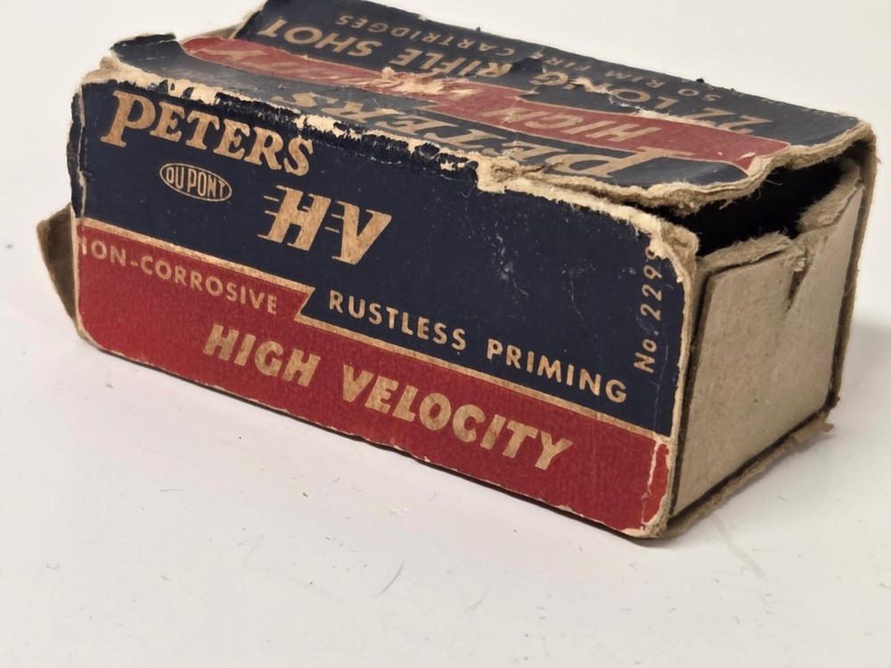 Vintage Empty Peters 22 Shell Box
