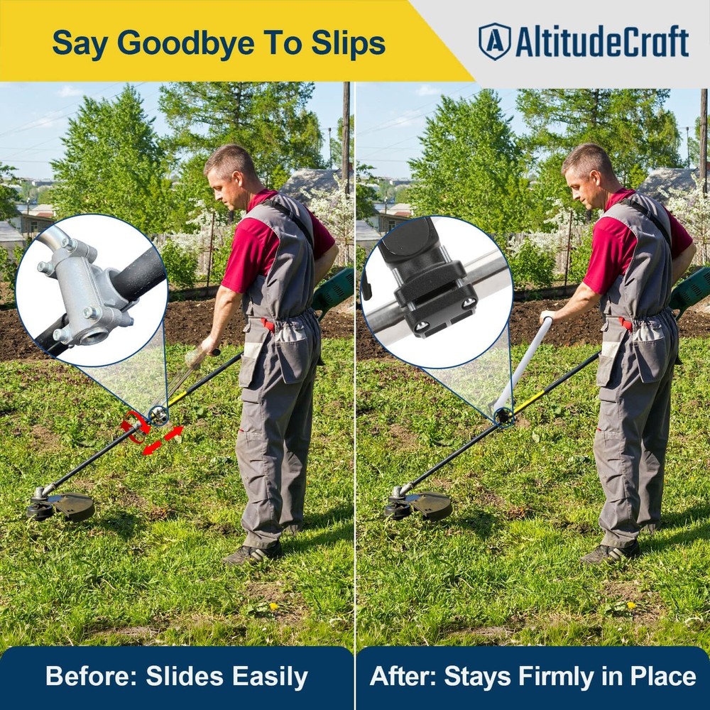 Upgraded Weed Eater Handle, String Trimmer Handle Extension, Ergonomic Back S...
