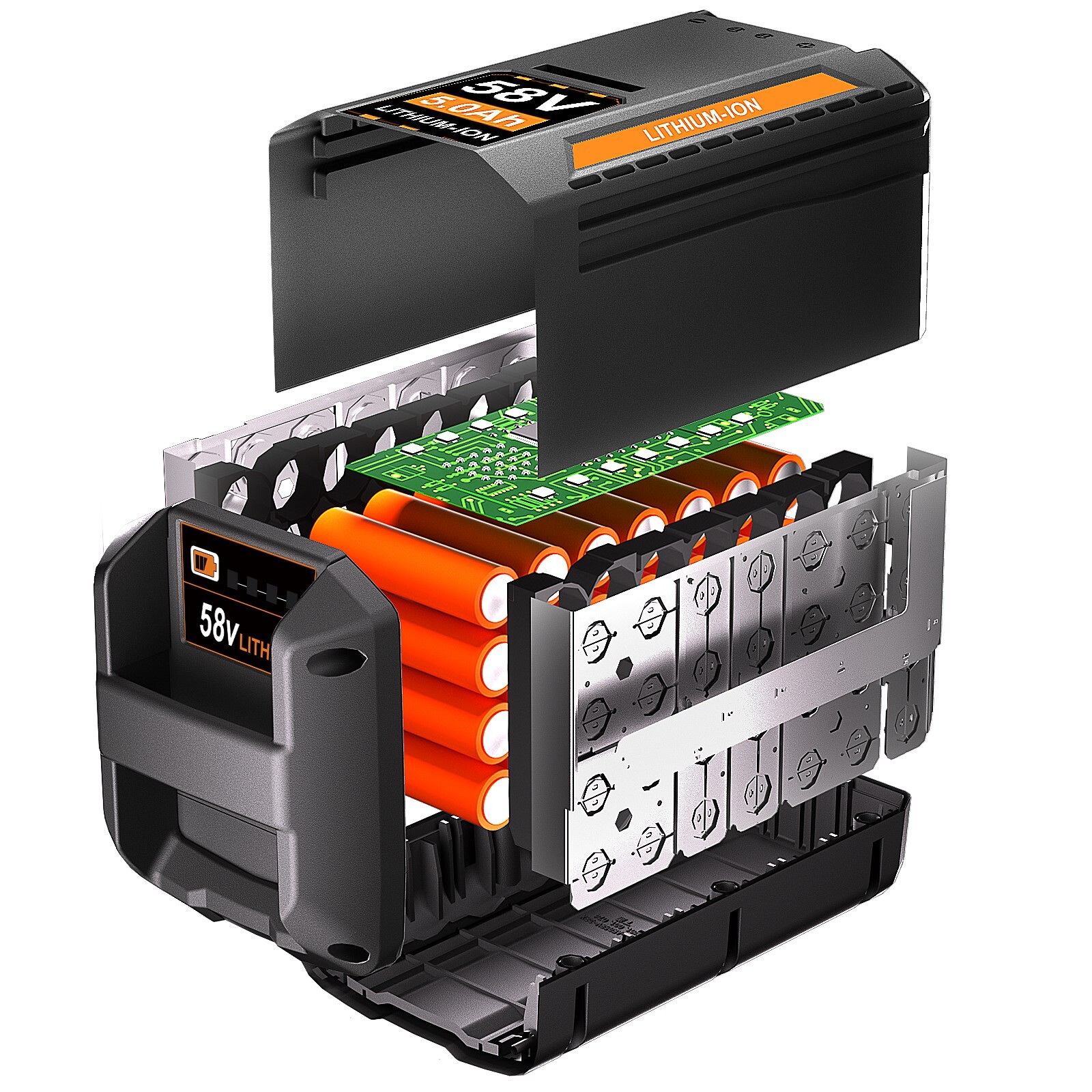 2x for Echo 58V Cordless 5.0Ah Lithium-ion Battery CBP-58V40 CBP-58V2AH CHT-58V