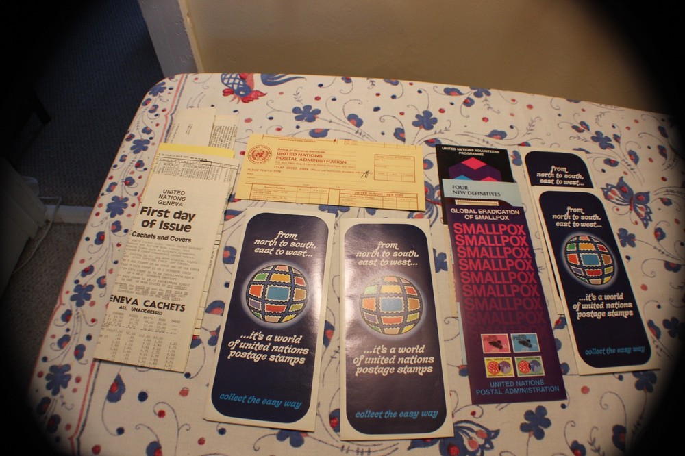 United Nations Postal Administration- Brochures and price sheets-1970's