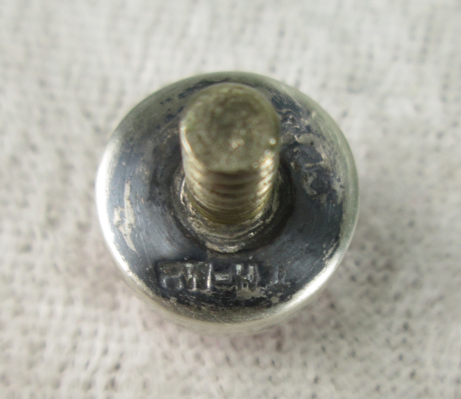 Sterling Silver Modernist Perfume Bottle Pink Stone Taxco Mexico Miniature