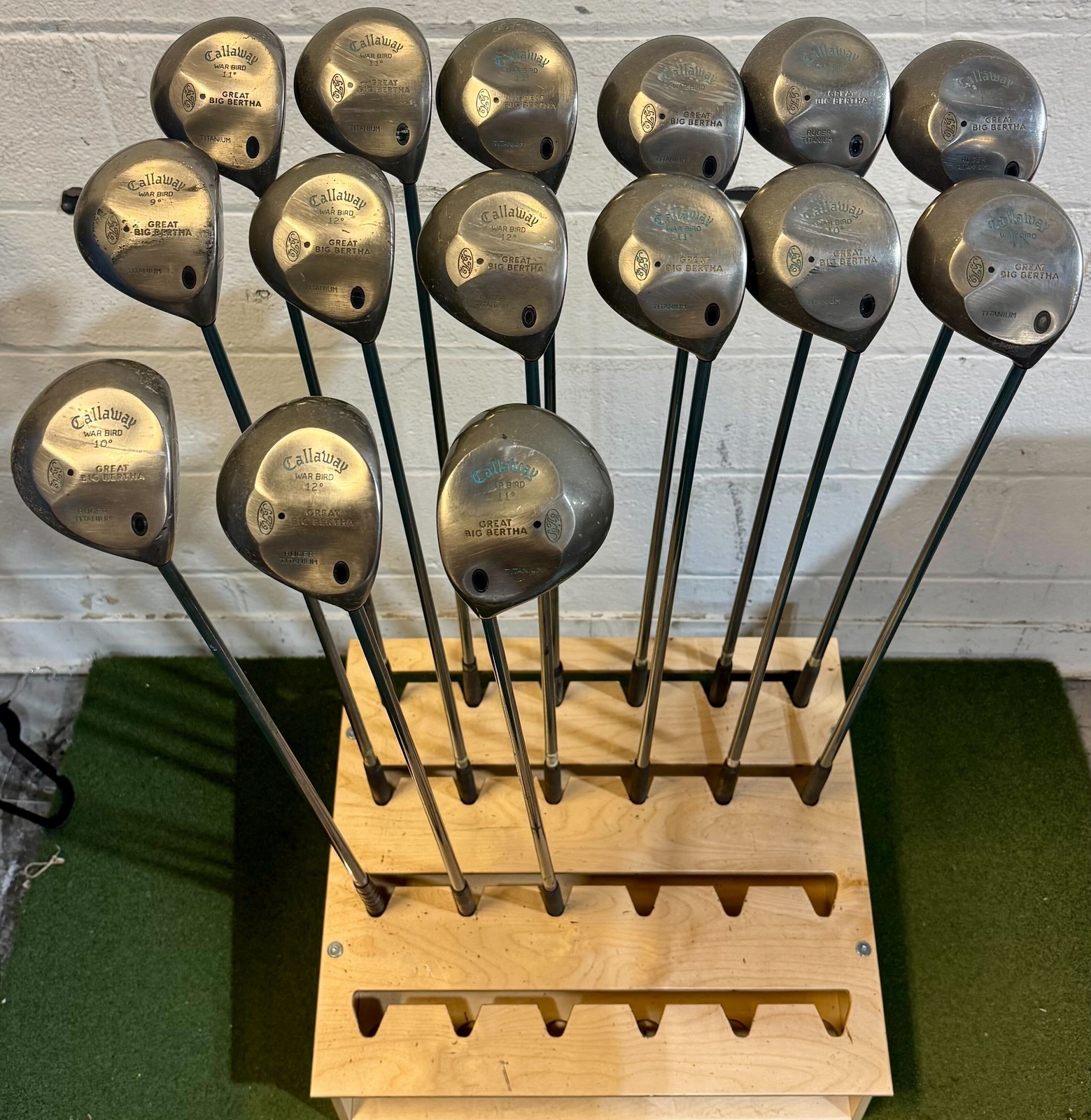 Wholesale Lot of 15 Golf Clubs - Callaway Drivers - Various Lofts - Ladies Flex