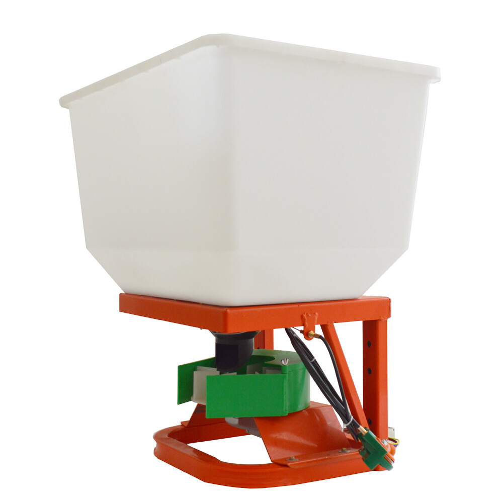 12V Tractor Front Electric Fertilizer Spreader Machine 265lbs Broadcast Spreader
