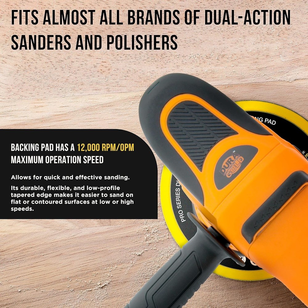 6" Dustless Backing Plate Pad for All Your Sanding & Polishing Needs