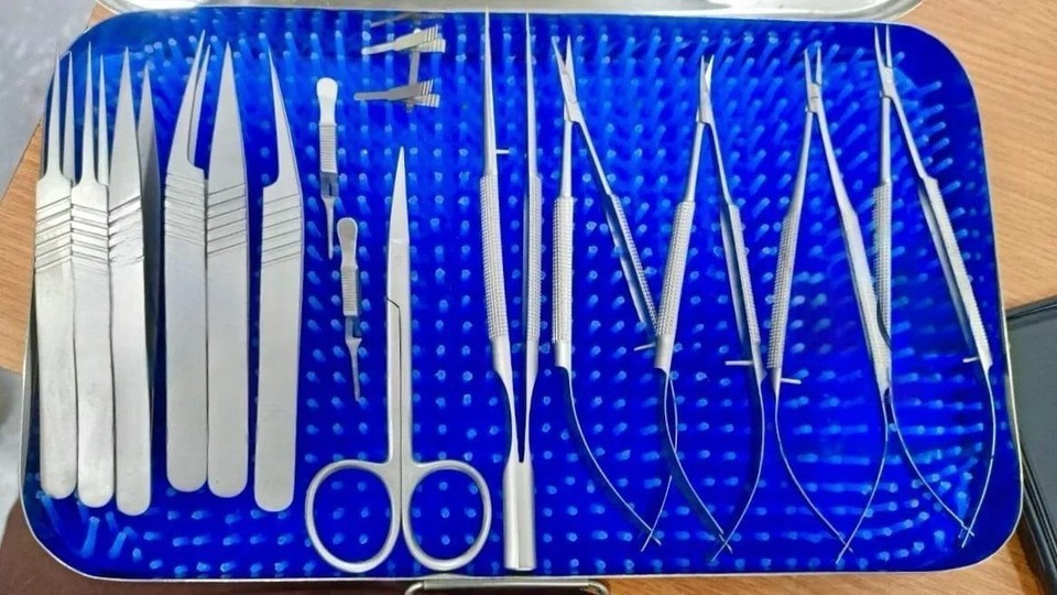 Micro Hand Surgery Instruments Kit Microvascular Clamp Surgical Suture kit