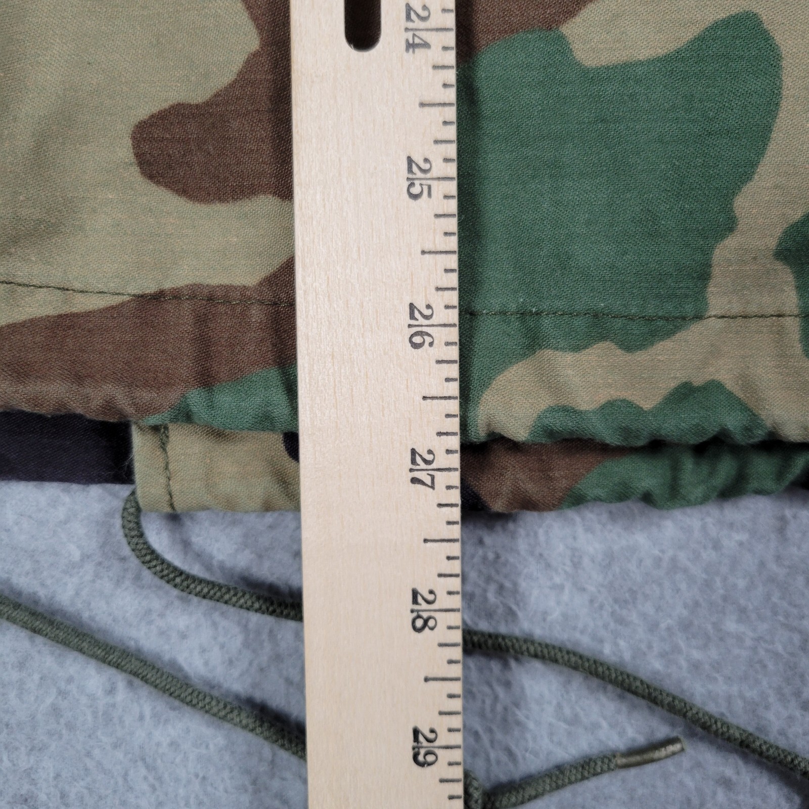 US Army M65 Field Jacket Coat Mens Medium Extra Short Woodland Camo 90s USGI