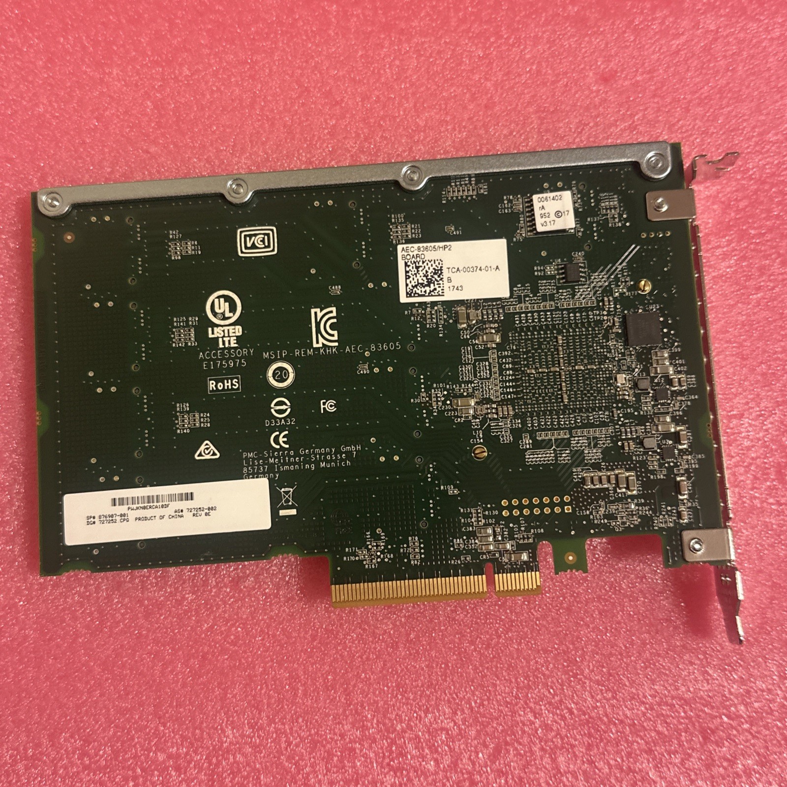 HP AEC-83605 12GB SAS PCIe Smart Array Expansion Card 876907-001 761879-001