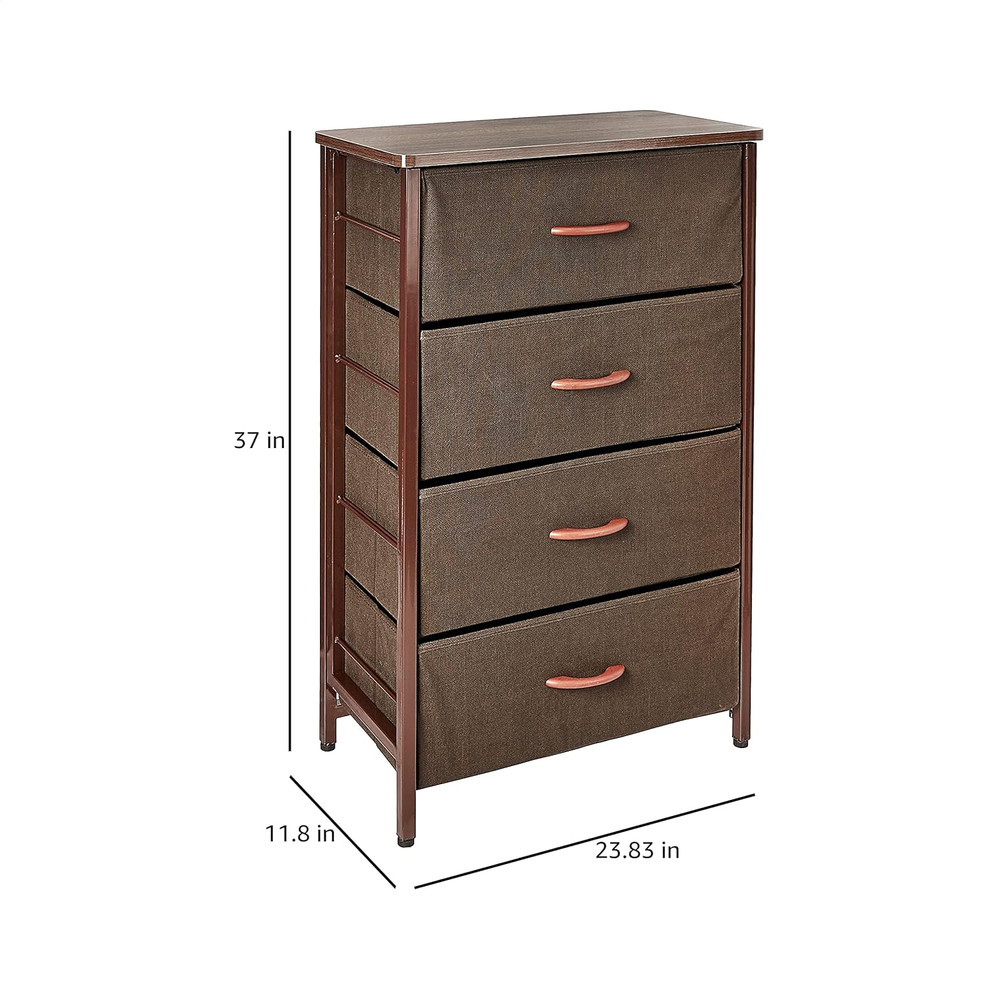 Foldable 4 Drawers Storage Organizer Unit, Saving Space, Easy Assembly, Vertical