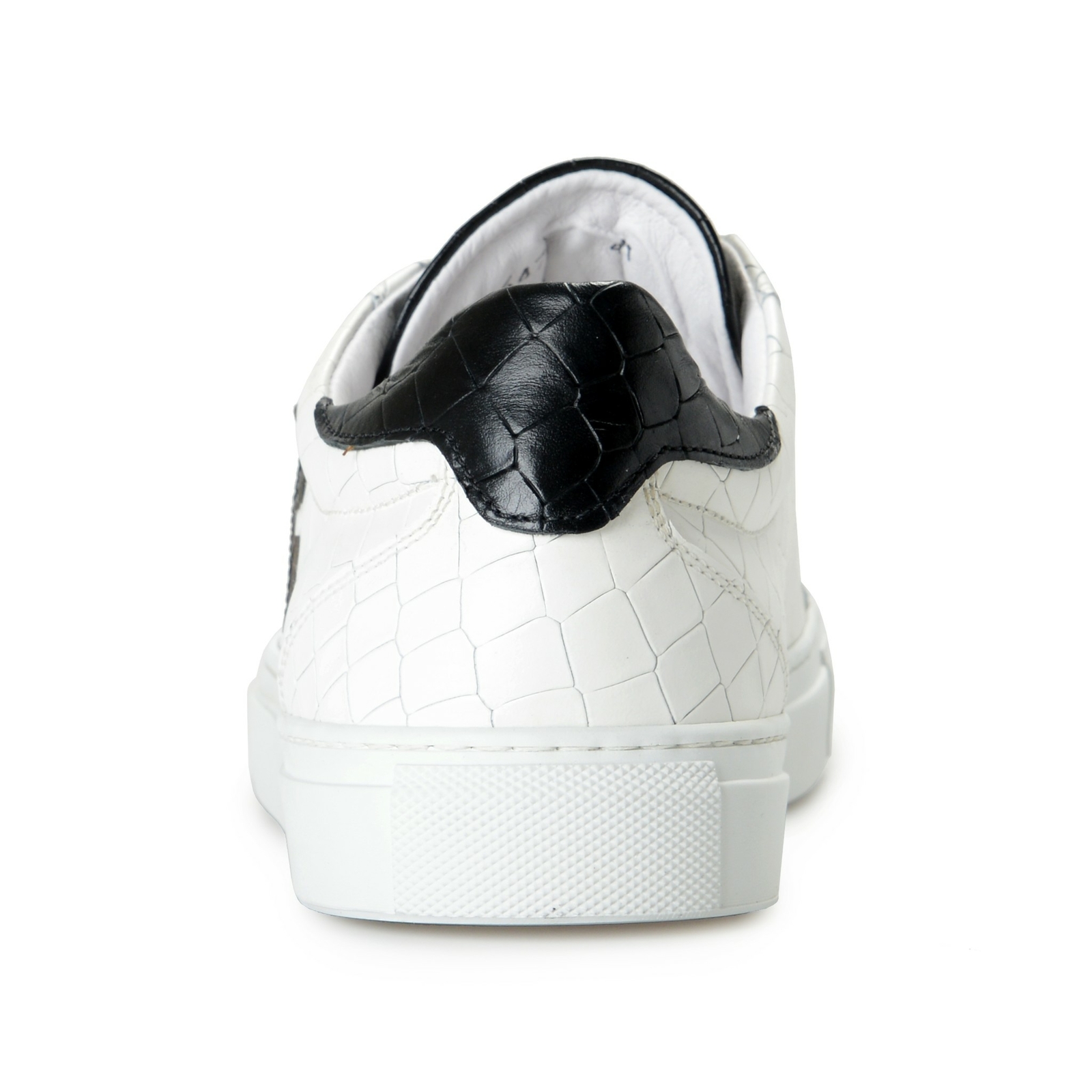 Roberto Cavalli Men's White Textured Leather Logo Print Fashion Sneakers Shoes