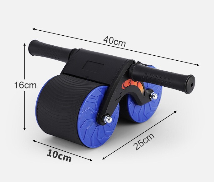 Fodoto Ab Roller Abdominal Exercise Roller with Automatic Rebound (Red Color)