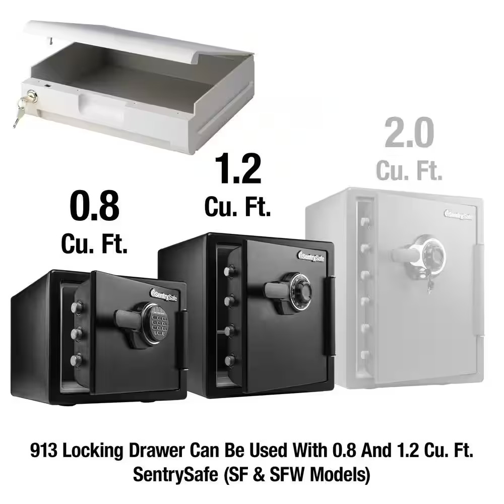 Locking Drawer Insert Accessory, for 0.8 and 1.2 Cu. Ft. Fireproof & Waterproof