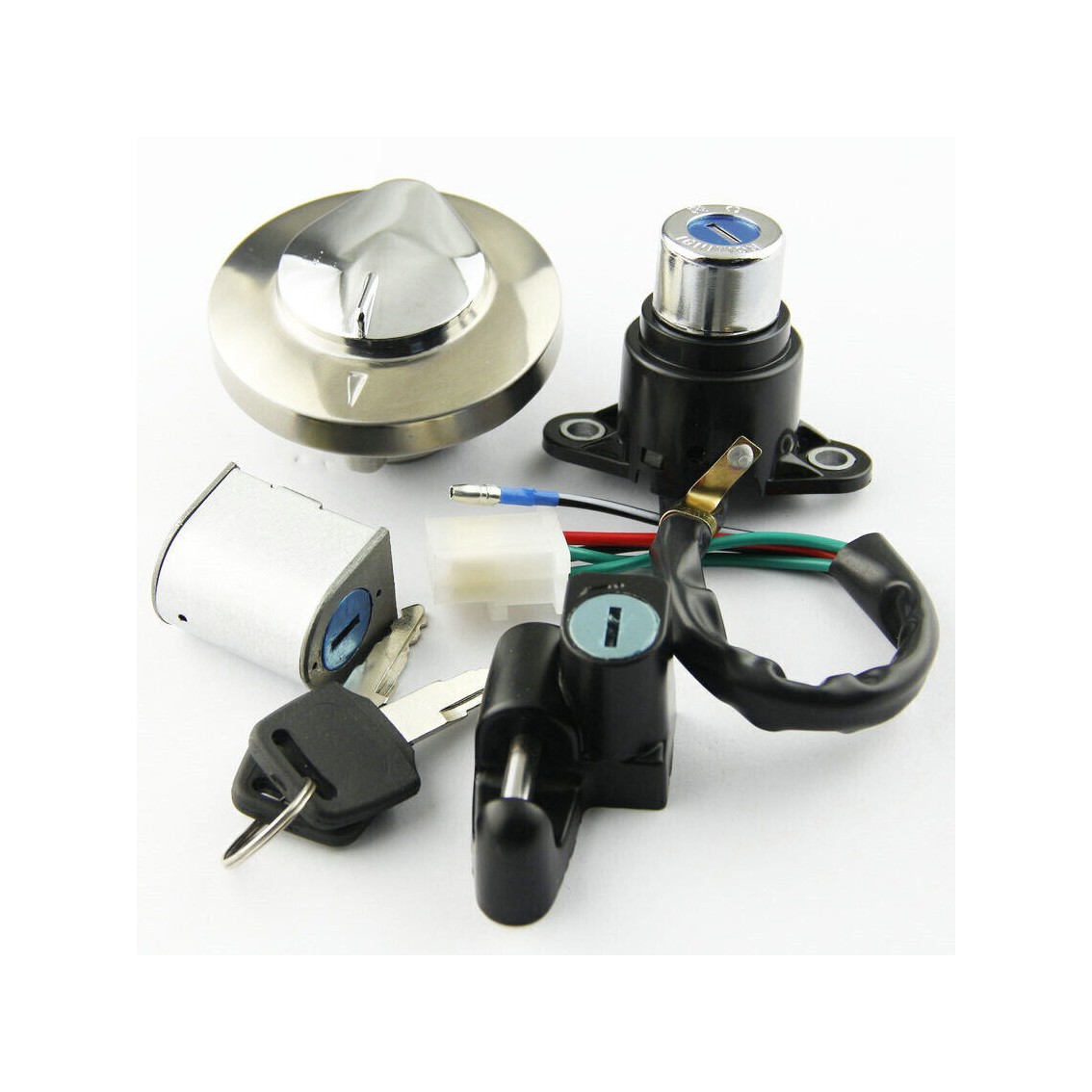 Ignition Switch (5 wires) Gas Cap Lock Set for Honda VTX1300 ALL models ALL YEAR