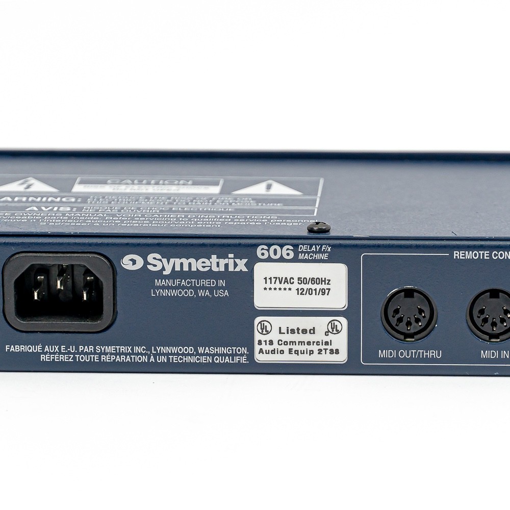 Symetrix 606 Delay F/X Machine - Stereo Rackmount Studio Delay