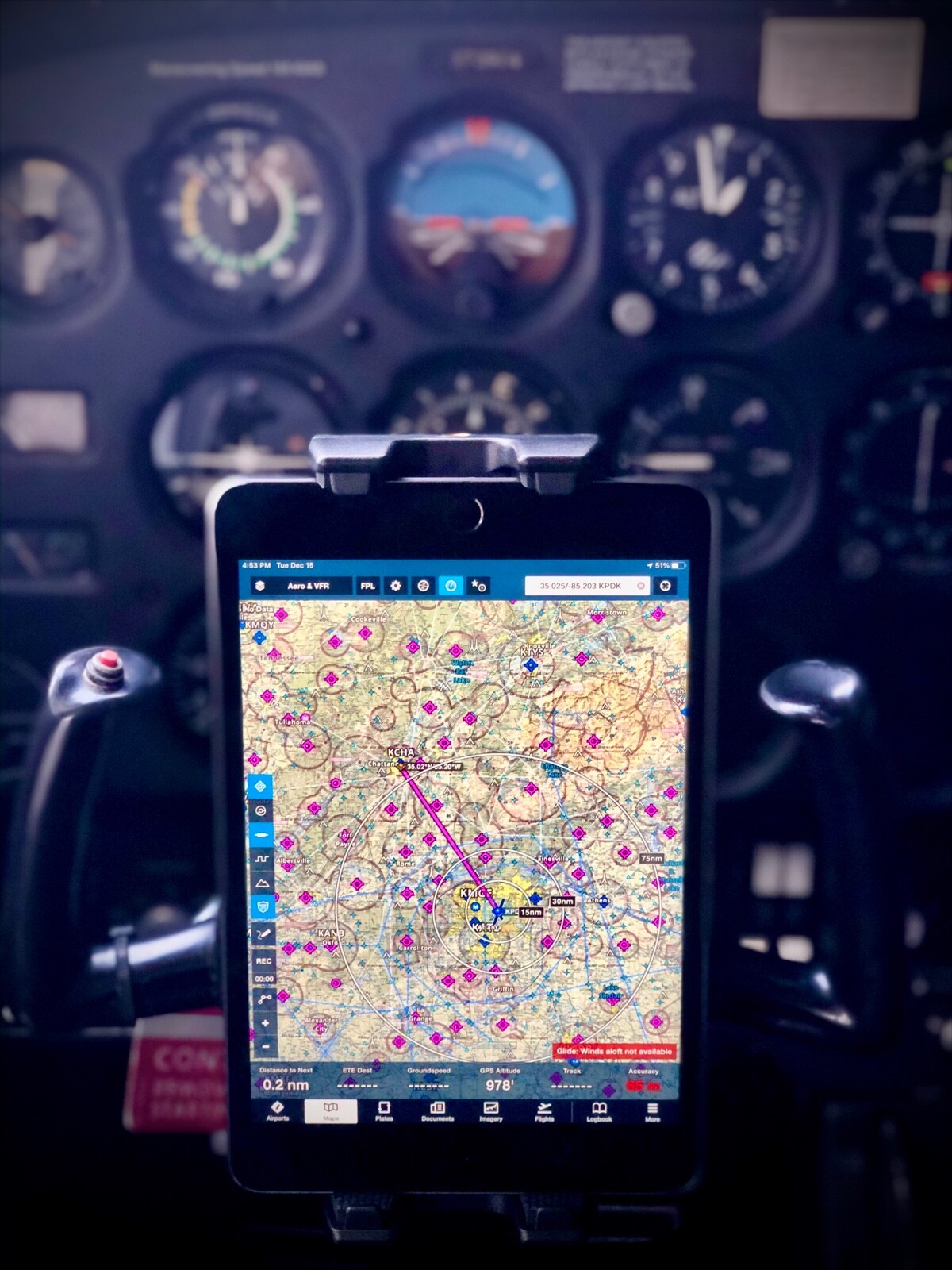 FlightPro Aviator+ Yoke Mount for Phone, iPad, iPad Mini & 11” Pro