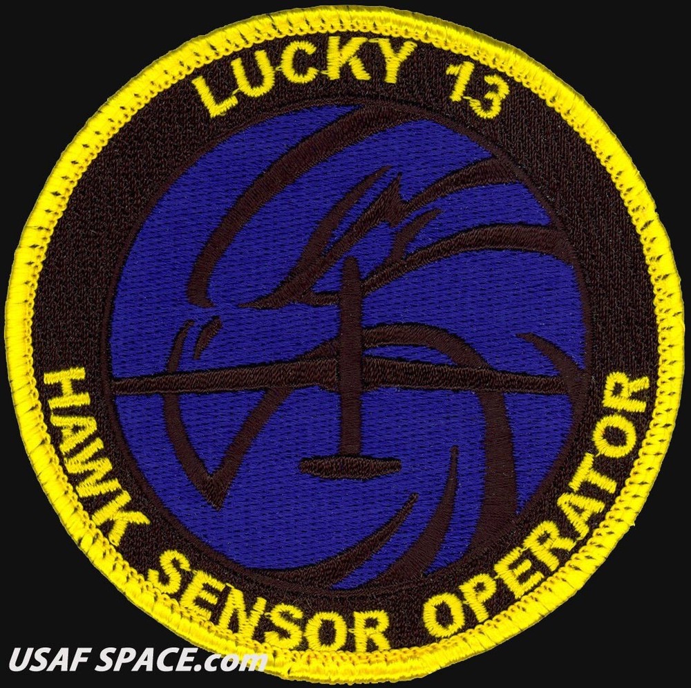 USAF 13TH RECONNAISSANCE SQ -RQ-4- SENSOR OPERATOR - Beale AFB, CA - VEL PATCH