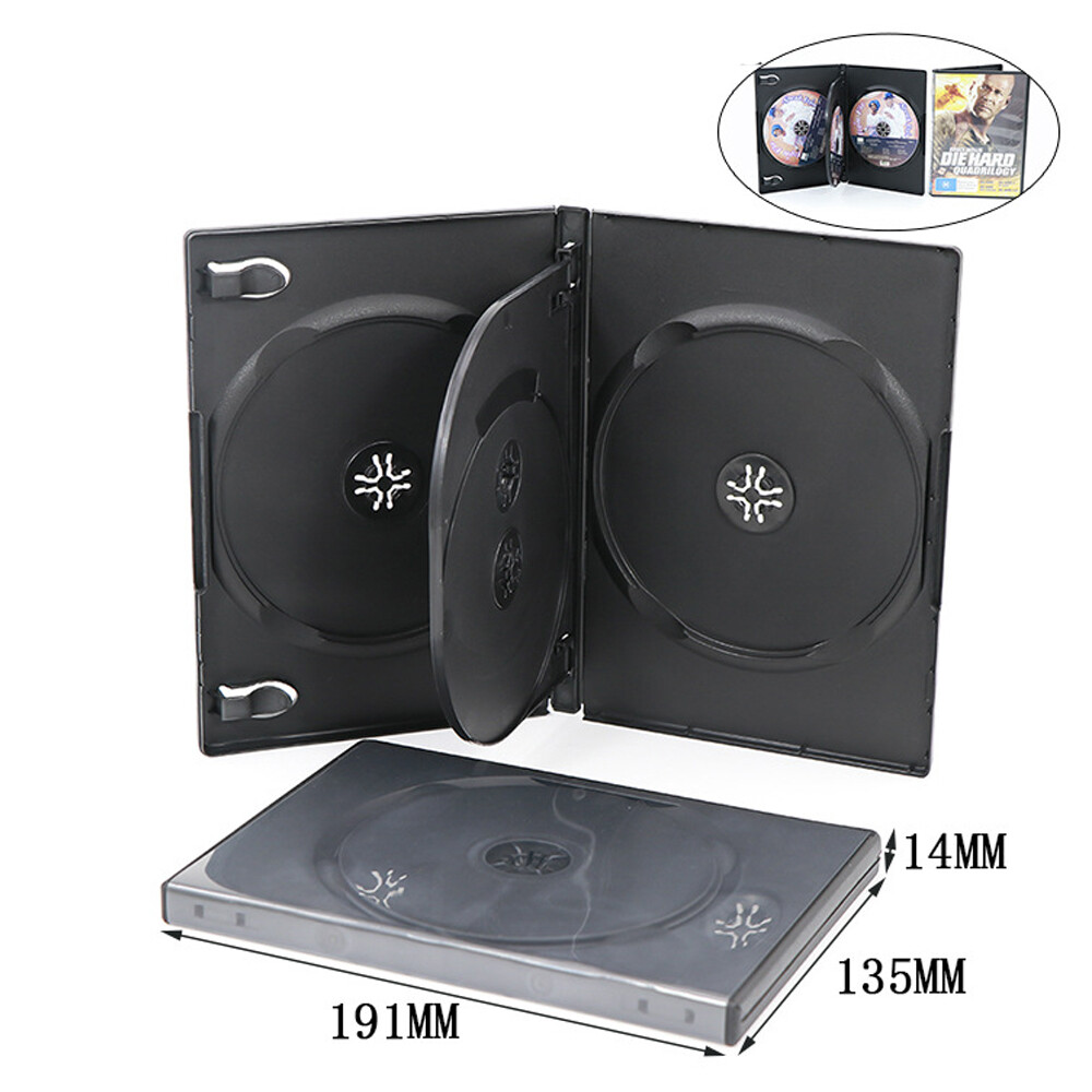 LOTS of Pack STANDARD 4 Disc DVD Cases 14MM (4 DVD)