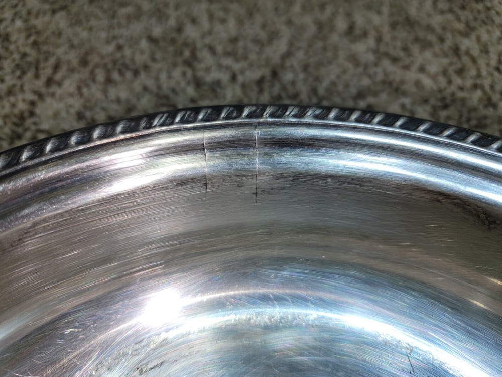 VTG - Sheffield USA Silver Plate Covered Server w/ Pyrex Insert